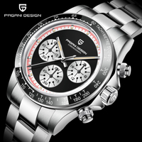 Reloj de Pulsera Deportivo de Cuarzo para Hombre PAGANI DESIGN 1676, Marca de Primera Calidad, Movimiento Japonés, Acero Inoxidable, Resistente al Agua