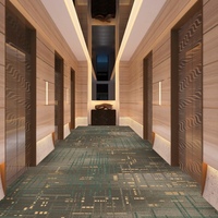 Moquette numérique moderne à motifs imprimés en nylon 6 HD pour projets de revêtements de sol de hall d'hôtel, de bureau et d'ascenseur