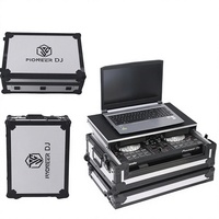 Flight case DJ en alliage d'aluminium sur mesure pour Pioneer XDJ RX2 RX3, avec mousse EVA pré-découpée à l'intérieur, adapté pour les contrôleurs de mixage DJ.