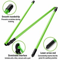Indicateur de direction pliable en fibre de verre à trois sections de 122 mm pour l'entraînement au golf