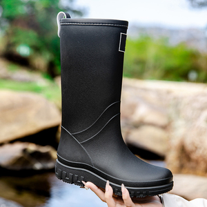 Mode bottes <span class=keywords><strong>de</strong></span> <span class=keywords><strong>pluie</strong></span> imperméables femmes en plein air antidérapant bottes <span class=keywords><strong>de</strong></span> <span class=keywords><strong>pluie</strong></span> doublure chaude chaussures d'eau cuisine chaussures en caoutchouc - Product Image 3