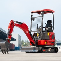 Penjualan Panas Excavator Crawler Kompak 1.8T dengan Pisau Bucket untuk Pekerjaan Lanskap Mini Excavator Dijual