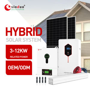 Système d'énergie <span class=keywords><strong>solaire</strong></span> à batterie au lithium hybride 5 kVA 10 kW Ensemble complet Système de montage de panneaux solaires pour <span class=keywords><strong>toit</strong></span> <span class=keywords><strong>plat</strong></span>, sol et <span class=keywords><strong>toit</strong></span> pour <span class=keywords><strong>maison</strong></span> - Product Image 2