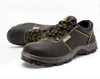 Zapatos de Seguridad para Hombre con Puntera de Acero Resistente a Pinchazos | Botas de Trabajo de Cuero Vacuno con Relieve Antideslizante, para Primavera, Verano, Otoño e Invierno