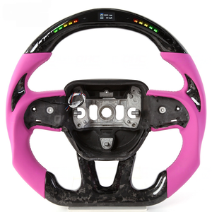 Volantes Deportivos Inteligentes Personalizados de Fibra de Carbono con Luces LED en Color Cuerno de Diablo - Product Image 1