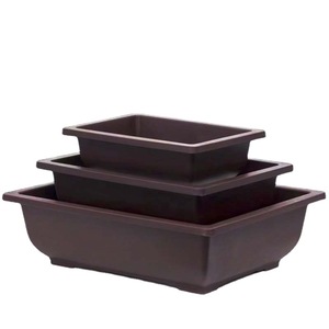 Jardinière rectangulaire en résine pour bonsaïs et plantes d'intérieur, nouveau style chinois, durable, usage domestique, forme carrée, 450 mm - Product Image 4