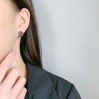 Antike Vintage Thai Silber Boho Ohrringe für Frauen, Blumen ohrringe