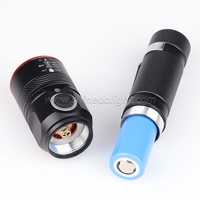 Mini lampe flash à lumière led, portable, à piles, alerte d'urgence, auto-défense