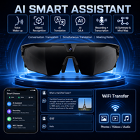 Lunettes Intelligentes Améliorées 2026 Sans Fil Audio 5.3 Lunettes de Soleil Polarisées Sportives avec Caméra 1080P Appel Mains Libres