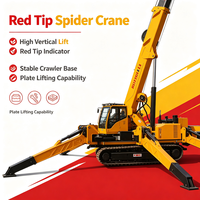 Mini-grue araignée haute vitesse à double alimentation pour le levage d'acier dans les structures de stationnement