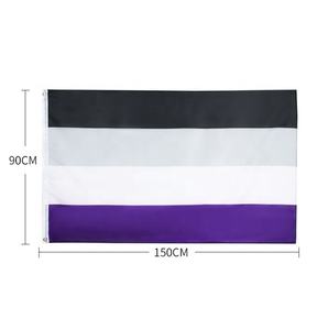 Precio de fábrica Bandera del orgullo del Oso de 3x5 pies LGBTQIA Oso Hermandad Gay Arco Iris Banner - Product Image 3
