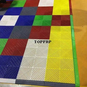 กระเบื้องปูพื้นโรงรถแบบโมดูลาร์พลาสติกคุณภาพสูง ขนาด 40x40x1.8 ซม. ป้องกันการลื่น - Product Image 6
