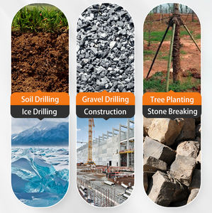 Industriële benzine grondboor 72cc 5pk 2-takt metalen constructie voor het graven van hekken - Product Image 6