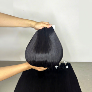 Extensiones de Cabello Humano Virgen Vietnamita Ksix Hair Super Double Drawn, con Cutícula Alineada, Doble Trama a Máquina, Logotipo Personalizado, 100 Gramos - Product Image 1