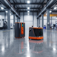 Robot Fregador de Pisos Comercial Inteligente con Motor PLC, Autodirección, Succión de 20000 Pa, Suministro y Drenaje de Agua, Mopa de Doble Rodillo de Alto Rendimiento