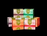 Sacs pour café, thé, en papier d'emballage, personnalisé imprimé, petite boîte en carton, emballage de thé, vente en gros, 10 pièces