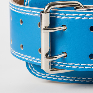 Ceinture de musculation personnalisable en cuir véritable haute résistance avec soutien lombaire rembourré - Product Image 4