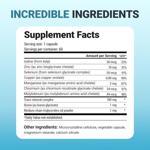 Suplemento Dietético de Zinc con Etiqueta Personalizada, 60 Cápsulas para el Sistema Inmunológico, Cápsulas de Extractos de Zinc con Vitaminas Premium - Product Image 6