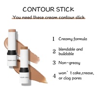 Macing — coffret de maquillage opaque, couverture complète, étanche, avec pinceau, crème bronzante pour Contour Vegan
