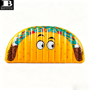 Bouée <span class=keywords><strong>gonflable</strong></span> géante en forme de taco, <span class=keywords><strong>5</strong></span> <span class=keywords><strong>pieds</strong></span>, grand matelas flottant <span class=keywords><strong>gonflable</strong></span> pour l'été, la plage, la <span class=keywords><strong>piscine</strong></span> et les fêtes - Product Image 3