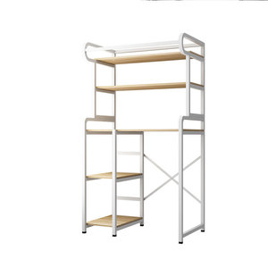 Washing machine storage rack, bathroom <b>floor</b>-standing top-loading storage rack, bathroom pulsator flip-top toilet storage rack - Product Image 4