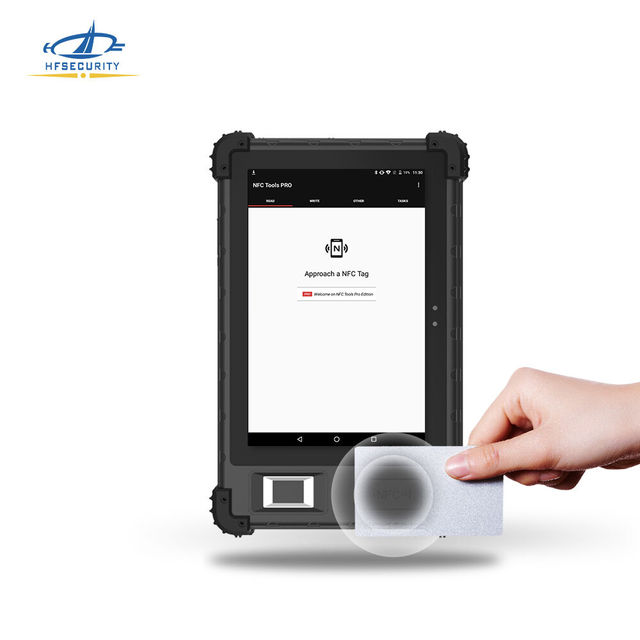 HFSecurity FP08 Rugged Android Tablet - Biometric Fingerprint/Face Recognition + NFC Card