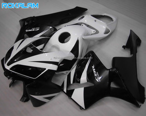 ชุดตัวถังรถสีดำสีขาวสำหรับรถฮอนด้า CBR600RR F5 2006แฟริ่ง<span class=keywords><strong>2005</strong></span> CBR600ทดแทนตัวถังรถ<span class=keywords><strong>600RR</strong></span> RR 05 06 - Product Image 1