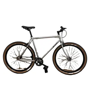 Factory customized bend handlebar gravel tire 700C road bike Aluminum alloy frame fixed gear pro hub gravel road bikes