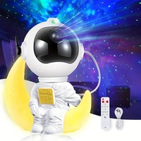 Proyector de Galaxia Astronauta 2026 con 8 Efectos de Iluminación, Control Remoto, Lámpara de Proyección LED de Luna y Estrellas para Niños, Regalo para Dormitorio