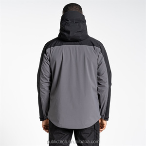 Chaqueta deportiva ligera Softshell personalizada con capucha cortavientos para hombre chaqueta impermeable transpirable activa - Product Image 3