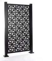 Écran en acier inoxydable cour extérieure fond mur grille de jardin cloison métallique porche laser creux fleur grille décoration