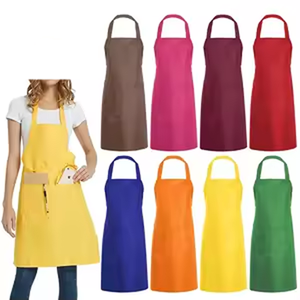 Tablier de cuisine professionnel avec poches, mélange coton/polyester, logo personnalisé disponible - Product Image 5