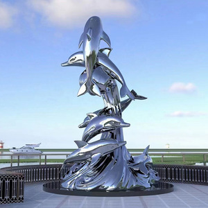 W50 Abstract Net Custom Monumental Landmark Sculpture for Historical Site <b>Memorial</b> Park Landscape Decoration Factory - Product Image 4