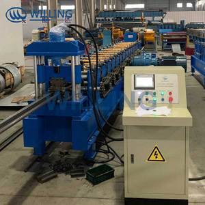 Trung Quốc thực hiện một nửa máng xối cuộn tạo thành máy Điều kiện Mới vật liệu thép bê tông gạch loại gạch làm gạch máy móc - Product Image 2
