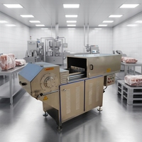 Nouvelle machine à trancher la viande congelée automatique en acier inoxydable 304 avec épaisseur réglable, haute efficacité, capacité de 2000-3000 kg/h