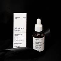 Sérum facial à 2% d'acide salicylique, Essence anti-acné pour peaux à problèmes, Hydratation intense et nettoyage des pores, Soin quotidien de la peau du visage