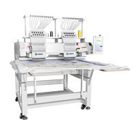 DISEN Top ventes industriel 2 tête Multi 12 15 aiguilles 500*800mm ordinateur Machine à broder informatisée pour chapeau T-shirt plat