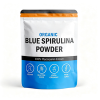 Poudre de spiruline bleue, soluble dans l'eau, colorant alimentaire naturel, poudre de phycocyanine