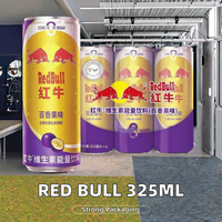 Red Bull Original Sans Sucre 325ml, Boisson Énergisante à la Taurine et à l'Acide Citrique, Conditionnement en Canette, Booster d'Énergie, Durée de Conservation 12 Mois