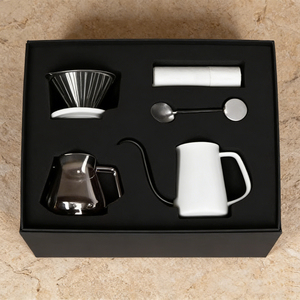 Juego de Café y Té <span class=keywords><strong>Klam</strong></span> Modern Classic de Metal y Vidrio - Juego de Regalo de Viaje Portátil, Duradero, de Grado Alimenticio y Personalizable para Uso de Baristas - Product Image 2