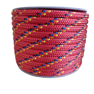 Cường Độ Cao Màu Đỏ 16 Mm * 220 M Đôi Bện PP <span class=keywords><strong>Polypropylene</strong></span> Marine Sợi Dây Thừng Cho Tàu Phụ Kiện Hàng Hóa Lưới Đồ Nội Thất Làm Vườn - Product Image 1