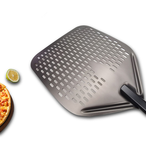 Herramienta para hornear de nuevo estilo, pala de <span class=keywords><strong>Pizza</strong></span> desmontable de 12 pulgadas y 14 pulgadas, punzonado de aluminio, tablero de transferencia de pastel de cáscara de <span class=keywords><strong>Pizza</strong></span> - Product Image 3