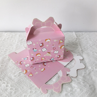 Boîte à gâteau mini pliable en gros pour emporter, petite boîte d'emballage cadeau pour la décoration de fête d'anniversaire
