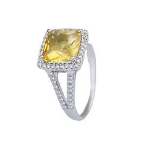 Bague de mariage avec diamant en or jaune pour femme, nouvelle mode 2020