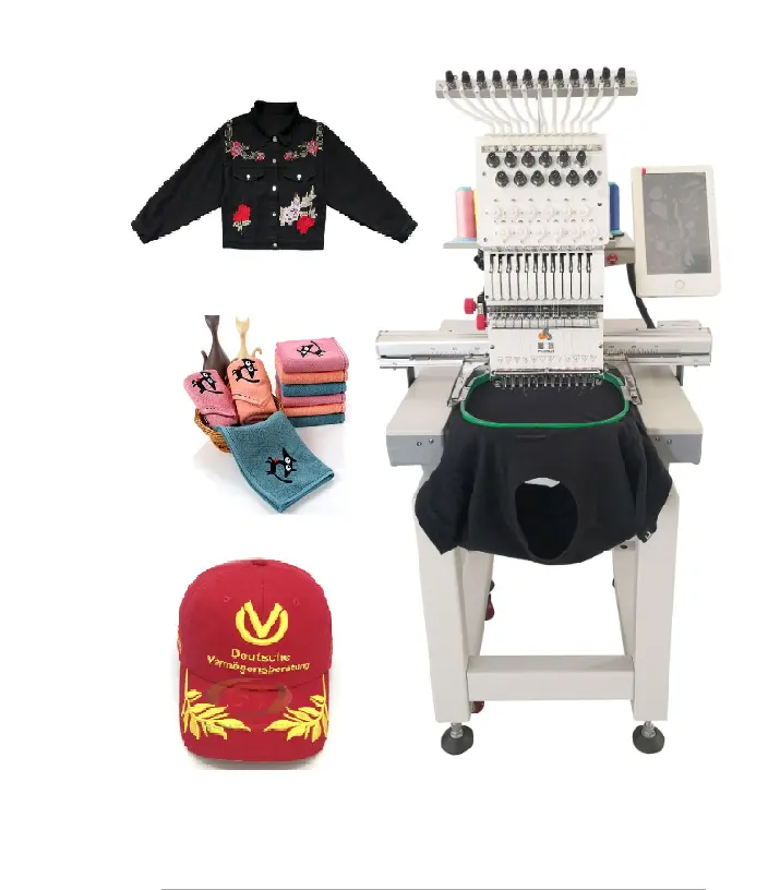 China Computer Patroon Platte Tshirt Logo Home Borduren Hoed Cap Machine Voor Naaien Borduren En Quilten Machine Hoops Prijs