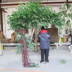 BL-AP16 Albero di Fiori in Acciaio Personalizzato, <span class=keywords><strong>Alberi</strong></span> di Ciliegio Artificiali Grandi Bianchi Rosa Verde Chiaro per Decorazioni Matrimoniali - Product Image 6