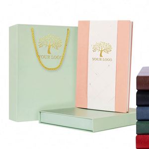 Cuaderno de Papel de Alta Calidad de 80 g/m² con Marcador de Cinta en una Elegante Caja de Regalo y con Bolígrafo de Regalo - Product Image 4