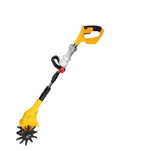Micro-motoculteur sans fil à batterie lithium, décompacteur de sol portatif, retourneur de terre agricole, motoculteur rotatif jaune et noir - Product Image 5