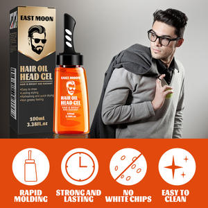 Cire coiffante OEM en gros pour hommes, pour coiffures rétro, coiffures longues et raides, gel capillaire hydratant longue durée - Product Image 5