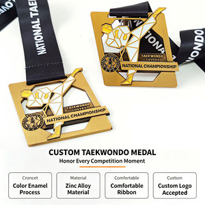 Medallas con Forma Personalizada, Premios Metálicos Creativos con Cintas, Medallas Deportivas Personalizadas para Actividades Escolares, Suministro de Fábrica - Product Image 6